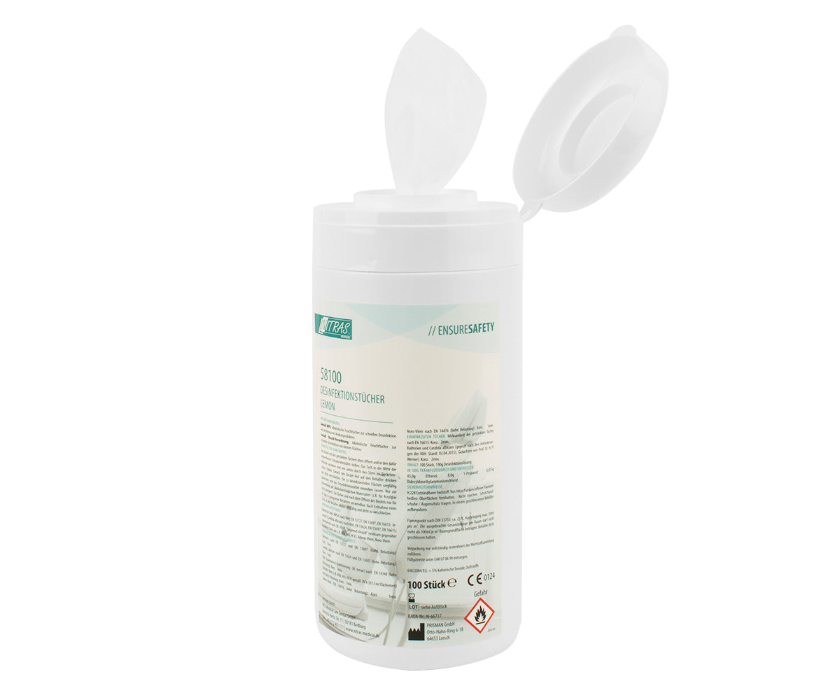 Desinfektionstücher in der Dose, 100 Blatt