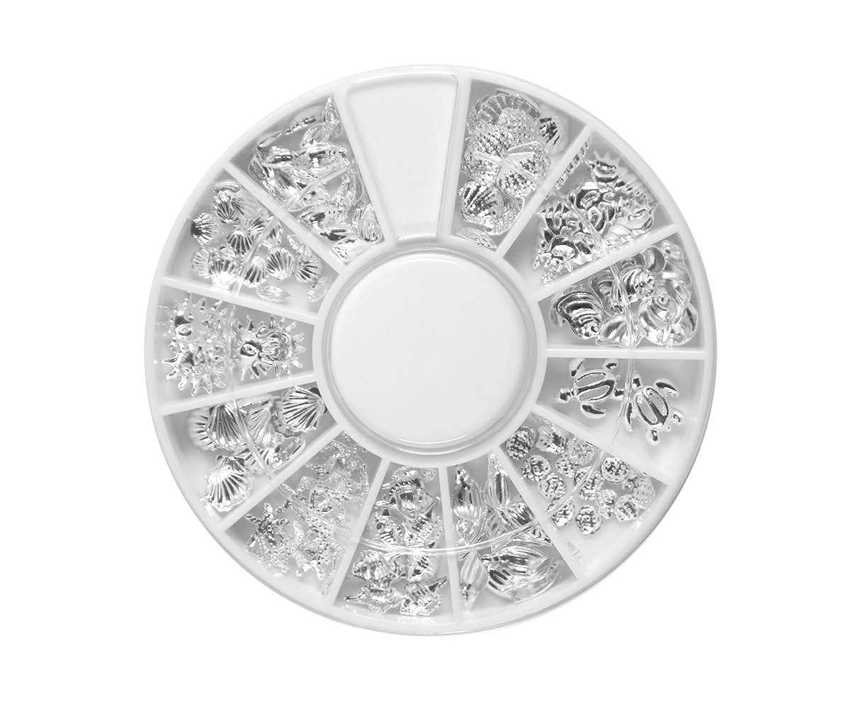 Emmi-Nail Nailart Display Muscheln silber