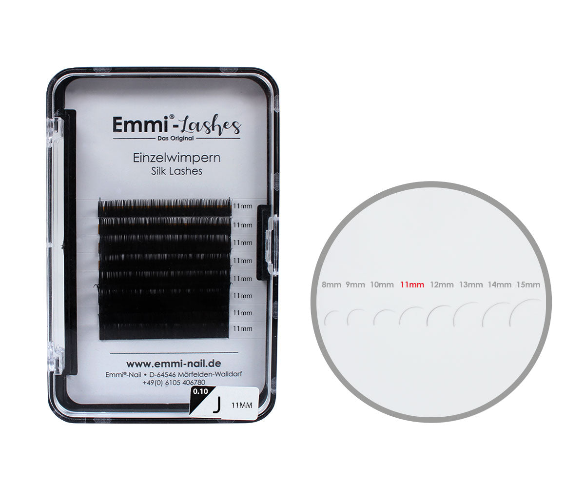 Emmi®-Lashes Silk Lashes Einzelwimpern J-Curl 0,10mm