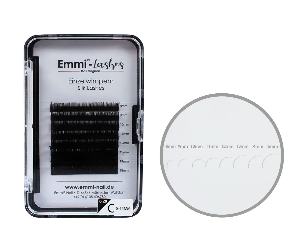 Emmi®-Lashes Silk Lashes Mixbox 8-15mm C-Curl 0,20mm