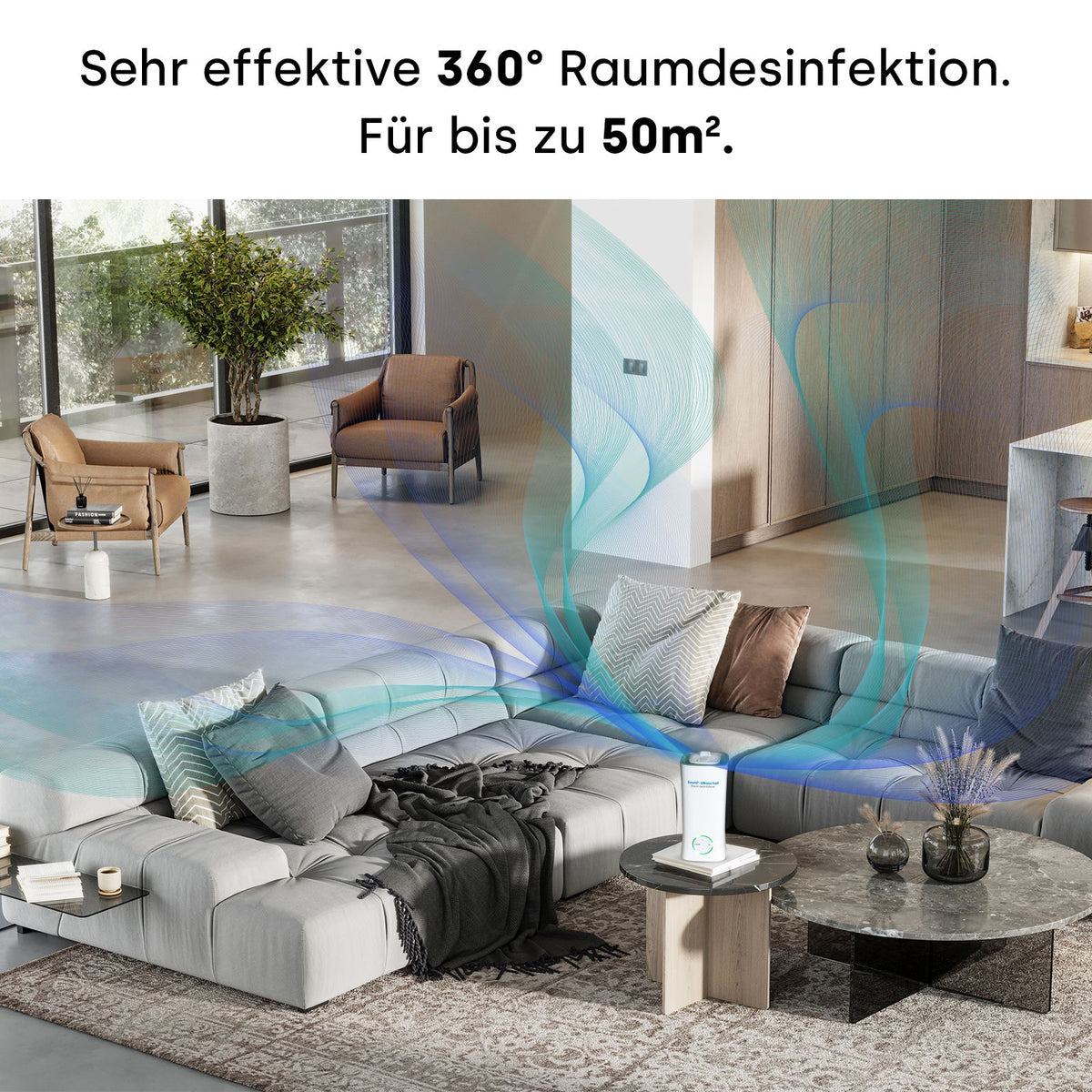 Luftbefeuchter (mit Desinfektionskonzentrat)