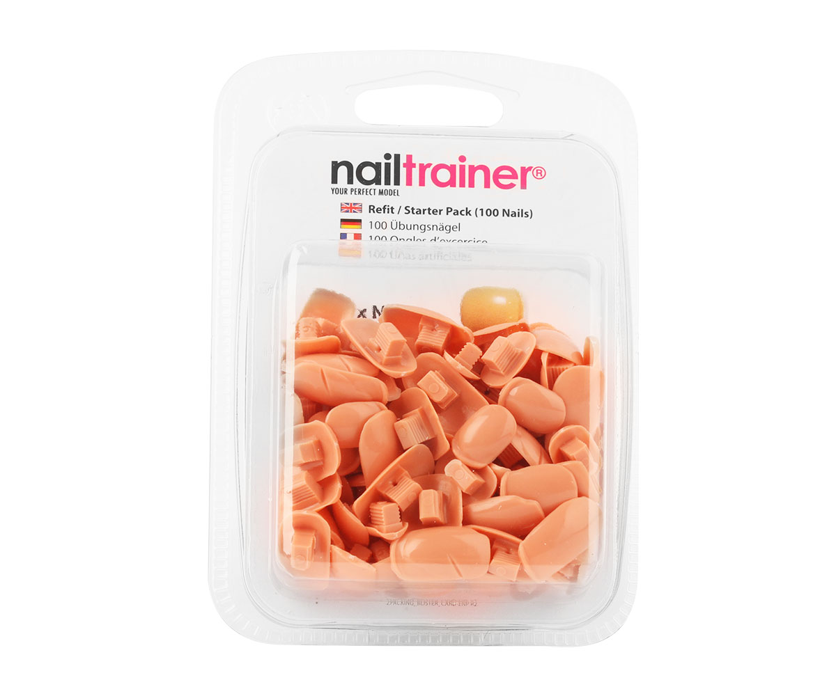 Nailtrainer Übungsnägel - 100er Nachfüllpackung