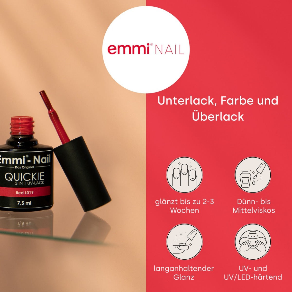 Emmi-Nail Quickie Charming Blue 3in1 -L396-