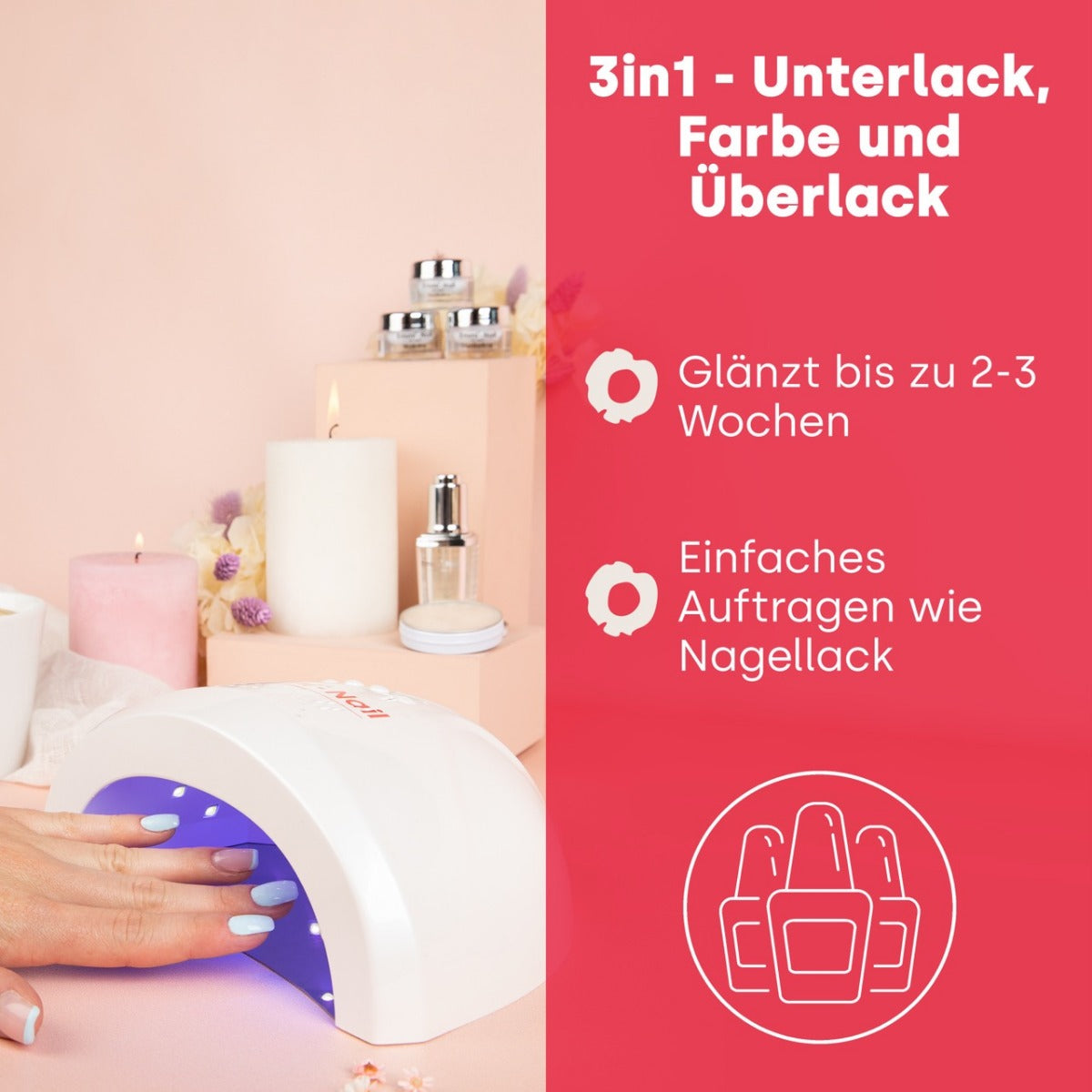 Emmi-Nail Quickie Hot Chili 3in1 -L422-