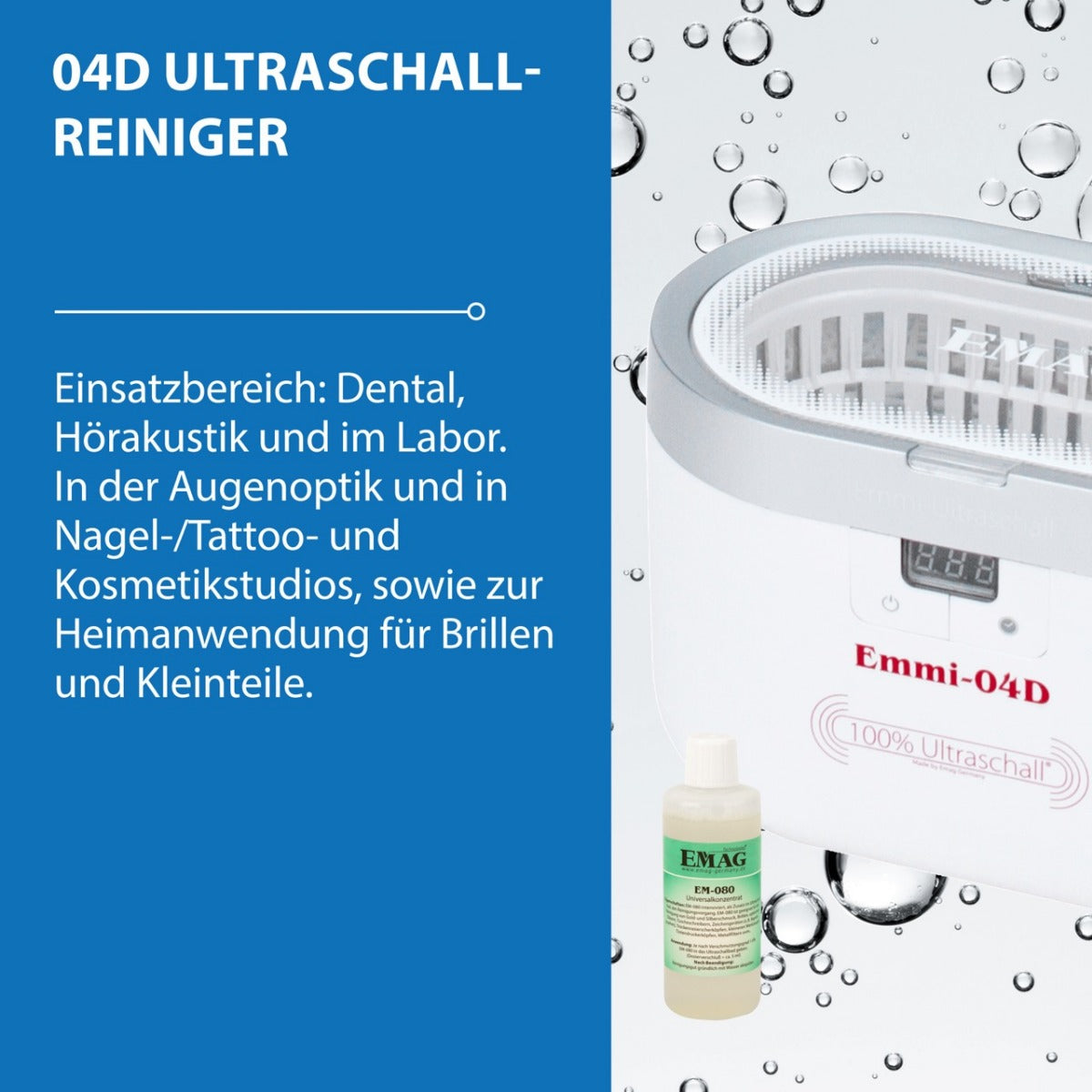 Ultraschallreiniger 0,6L Emmi-04D
