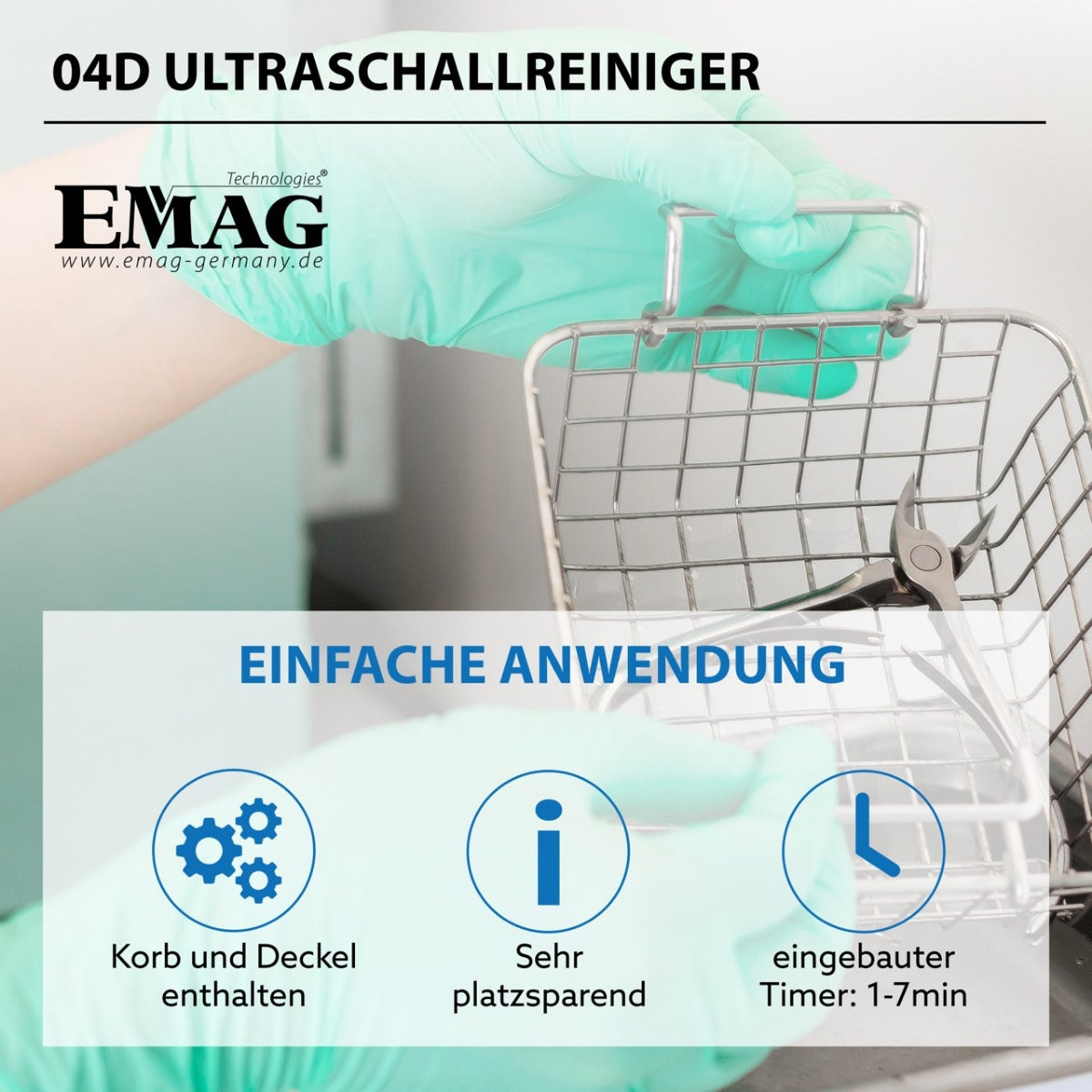 Ultraschallreiniger 0,6L Emmi-04D