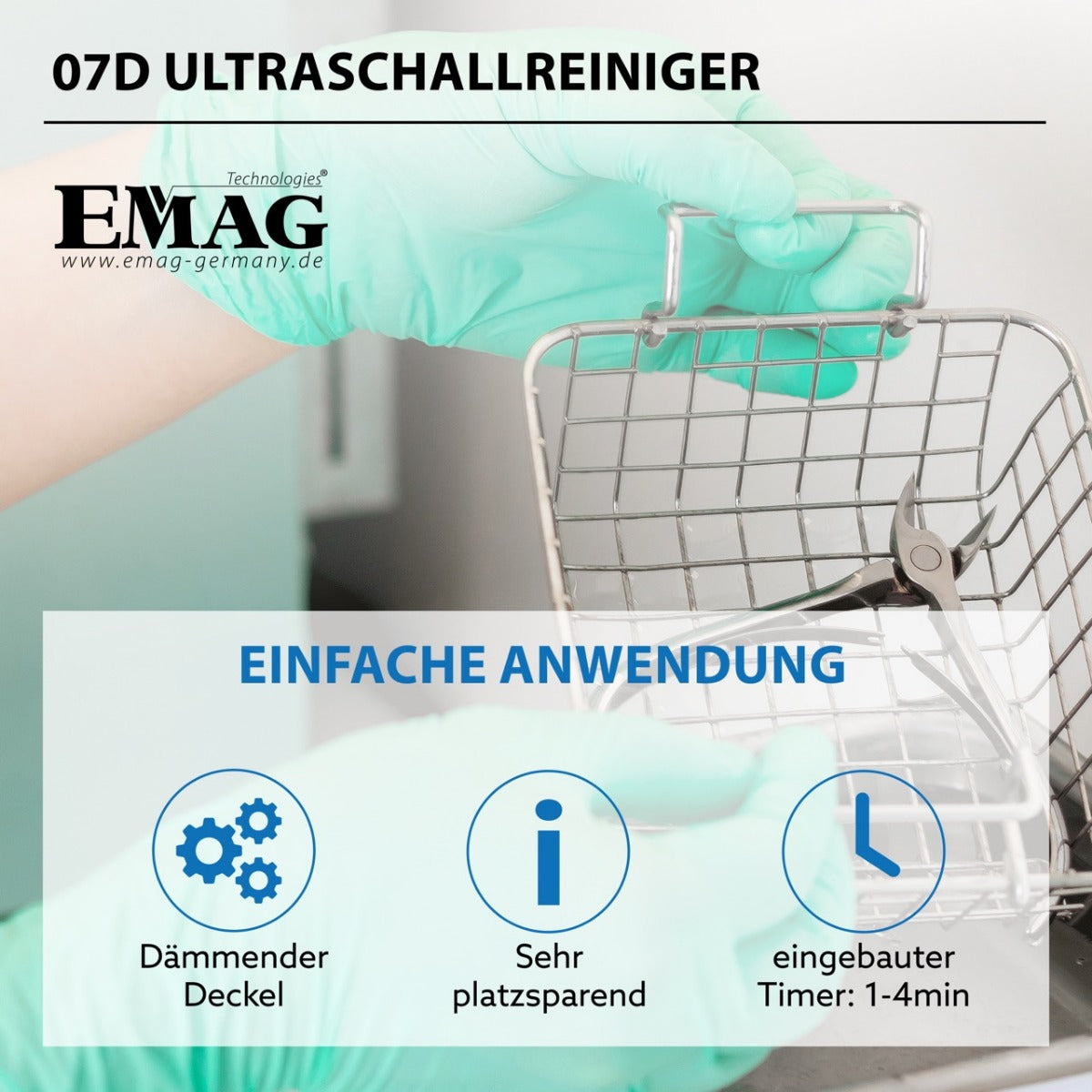 Ultraschallreiniger 0,7L Emmi-07D