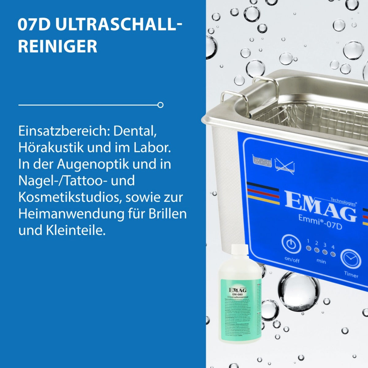 Ultraschallreiniger 0,7L Emmi-07D