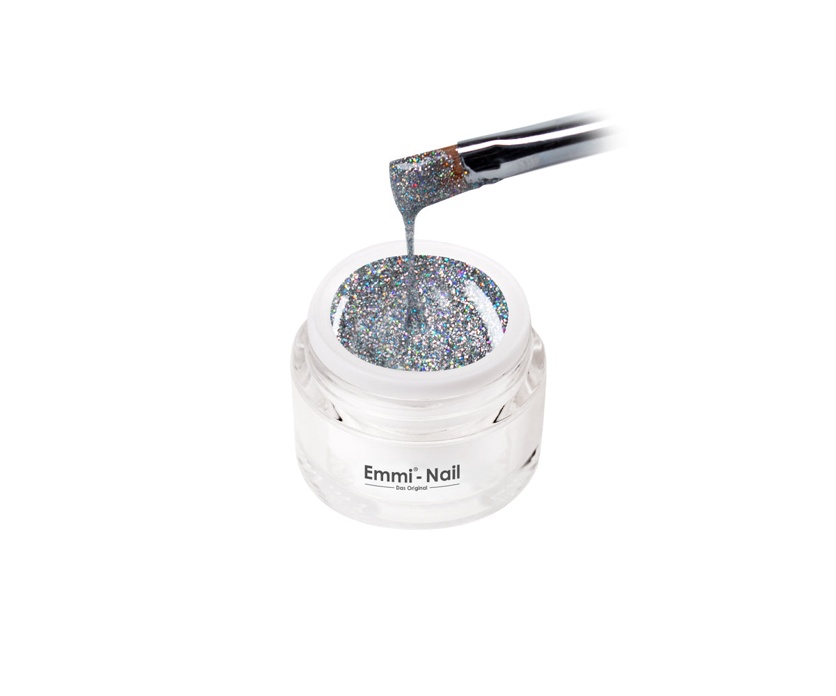 Emmi-Nail Glittergel Magic Silver 5ml -F365-