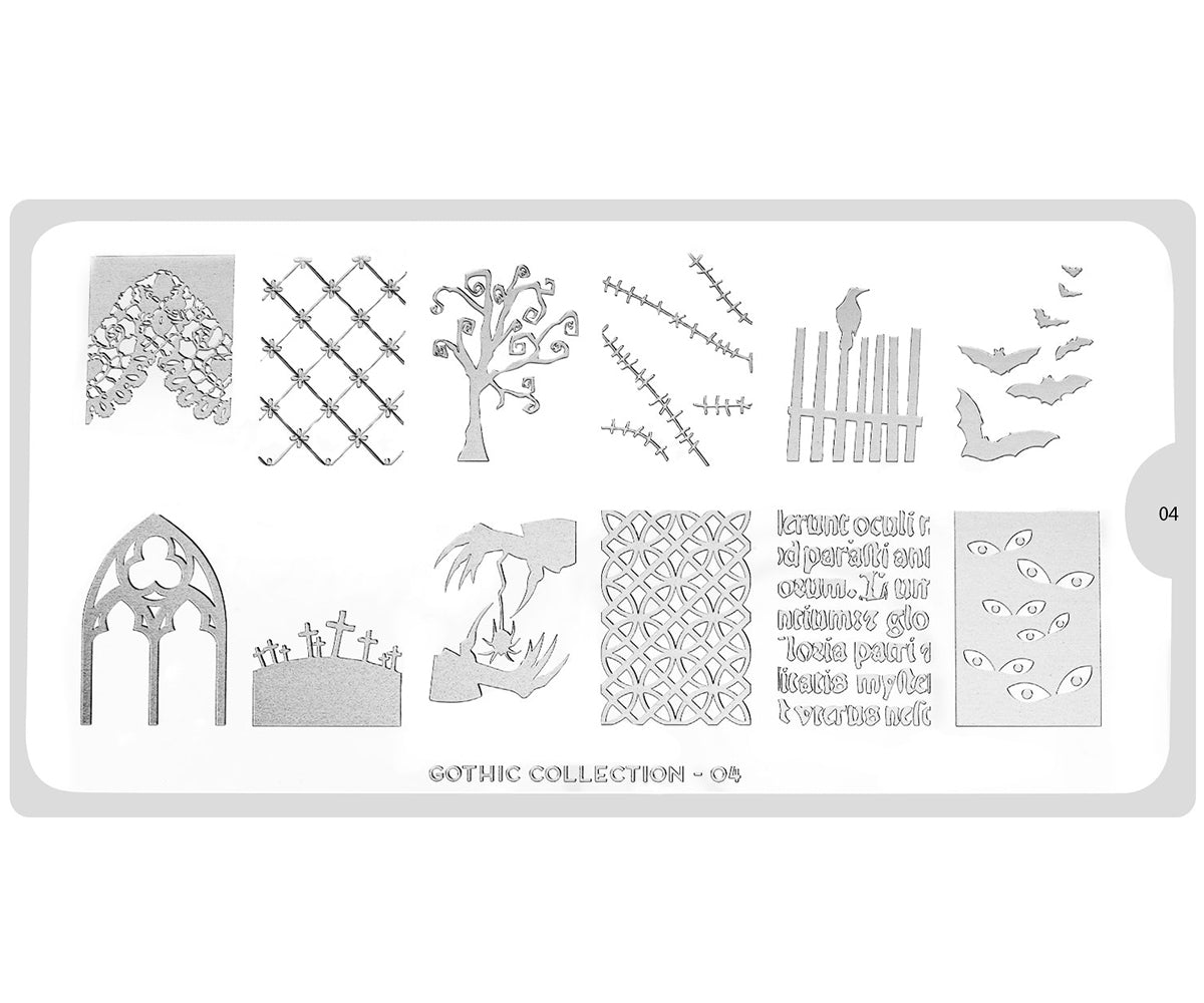 MoYou-London Schablone Gothic 04