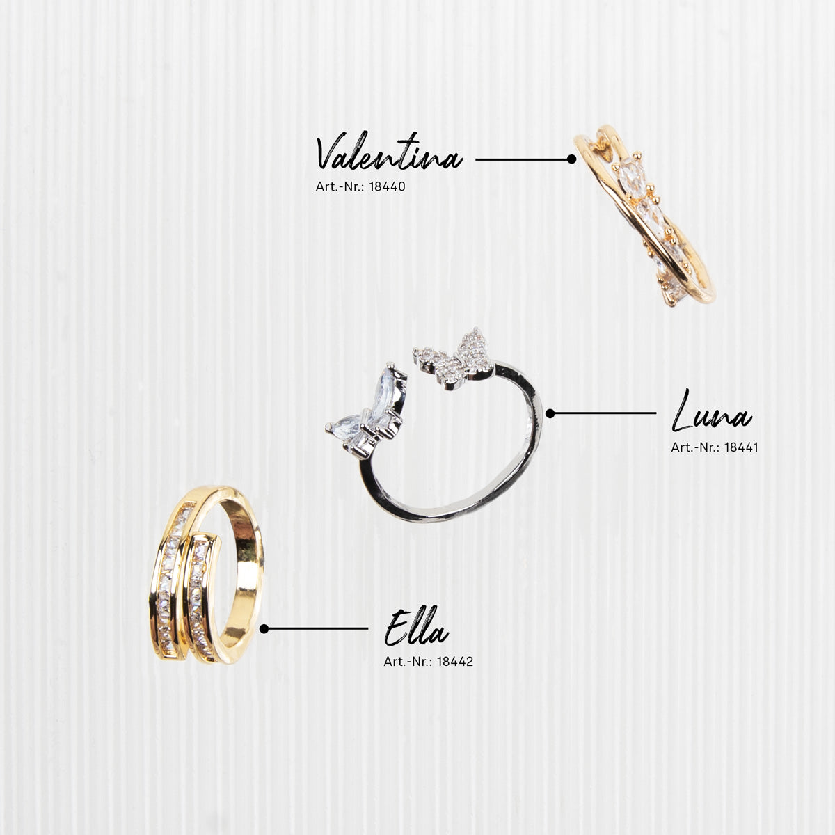 Emmi-Nail verstellbarer Ring "Valentina"