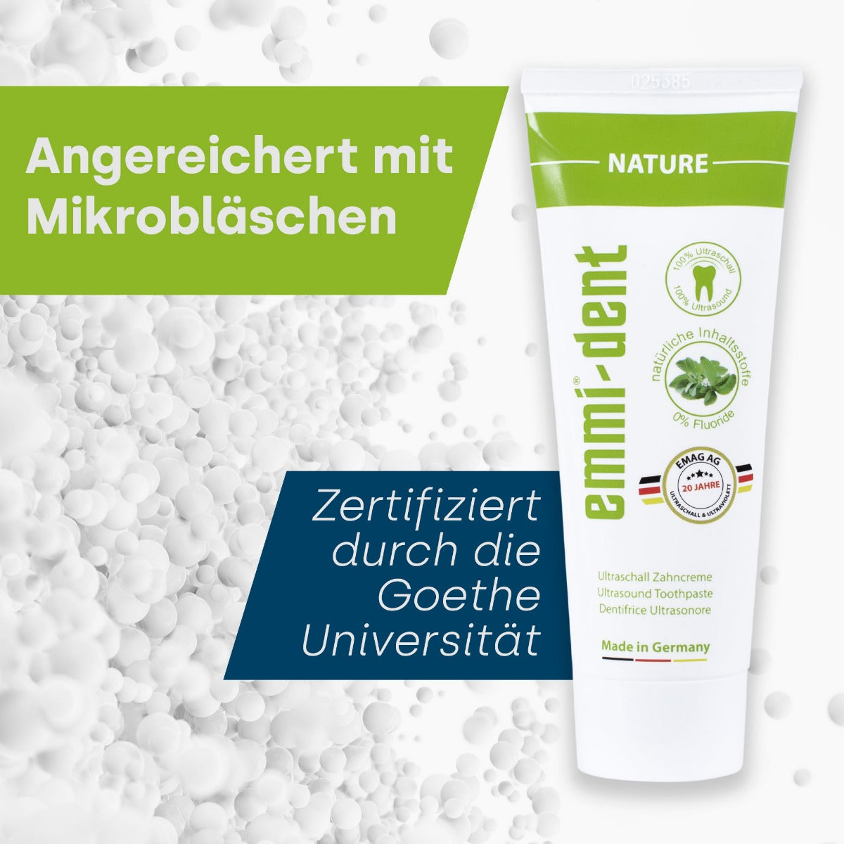 Emmi-dent Ultraschall-Zahncreme Nature 75ml