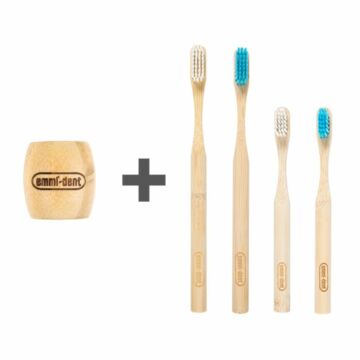 Emmi-dent Bambus Halter + Zahnbürste nach Wahl