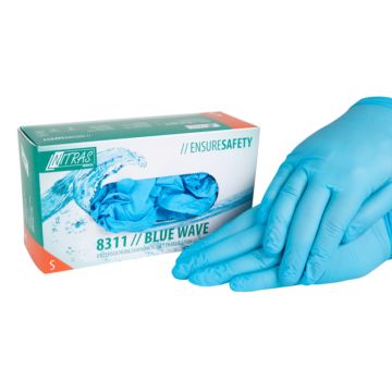 Nitril-Handschuhe puderfrei 100 St. blau, Gr. S