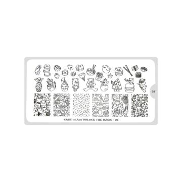 MoYou-London Stamping Schablone Care Bears Magic 03