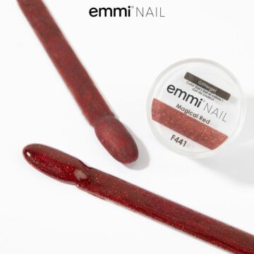 Emmi-Nail Glittergel Magical Red -F441-