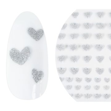 Emmi-Nail 3D Diamond Glitter Nail Sticker Silver Sweetheart