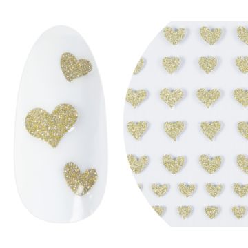 Emmi-Nail 3D Diamond Glitter Nail Sticker Gold Sweetheart