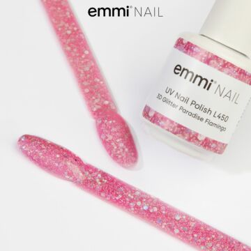 Shellac UV Polish 3D Glitter Paradise Flamingo 15ml -L450-