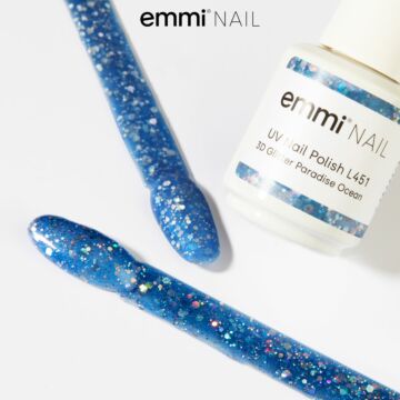 Emmi Shellac UV/LED-Lack 3D Glitter Paradise Ocean -L451-