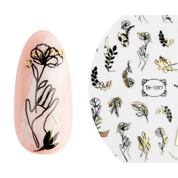 Emmi-Nail 3D Art Nail Sticker Dark Roses