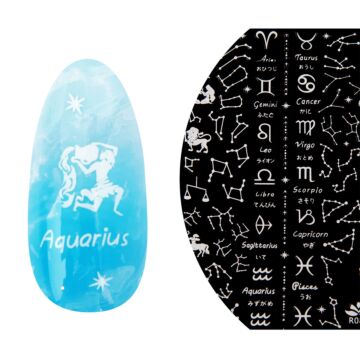 Emmi-Nail 3D Art Nail Sticker Zodiac Signs white