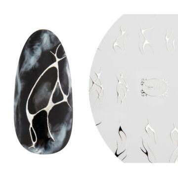 Emmi-Nail 3D Art Nail Sticker Pure Silver