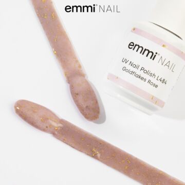 Emmi Shellac UV/LED-Lack Goldflakes Rose -L484-