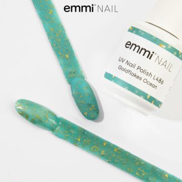 Emmi Shellac UV/LED-Lack Goldflakes Ocean -L486- 