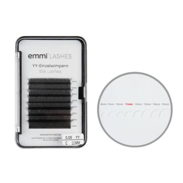 Emmi®-Lashes Silk YY-Lashes Einzelwimpern C-Curl 0,05mm