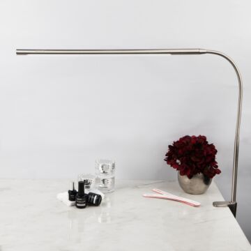 Emmi-Nail Flexi LED Arbeitsplatzleuchte Stainless Steel
