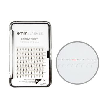 Emmi®-Lashes Silk VOLUME- Lashes Einzelwimpern 11mm 10D 0.05mm