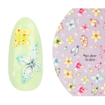 Emmi-Nail 5D Soft Gel Flower Nail Sticker 1