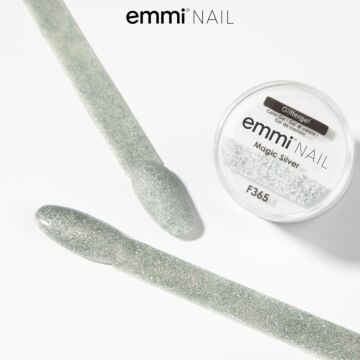 Emmi-Nail Glittergel Magic Silver 5ml -F365-