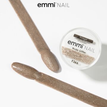 Emmi-Nail Farbgel Nude Glitter 5ml -F366-