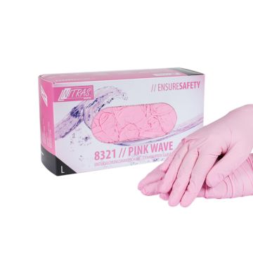 Nitril-Handschuhe Pink Gr. L