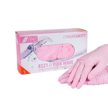 Nitril-Handschuhe Pink Gr. S