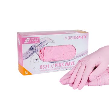 Nitril-Handschuhe Pink Gr. M