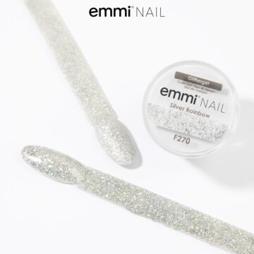 Emmi-Nail Glittergel Silver Rainbow 5ml -F270-