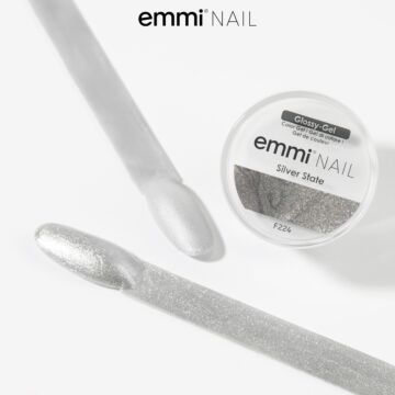 Emmi-Nail Glossy-Gel Silver State  5ml -F224-