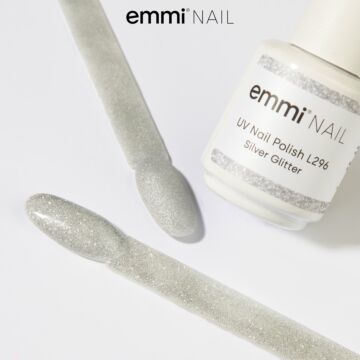 Emmi Shellac UV/LED-Lack Silver Glitter -L296-