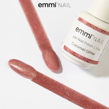 Emmi Shellac UV/LED-Lack Caramel Glitter -L114-