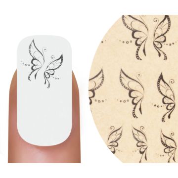 Emmi-Nail Watertattoo Black Butterfly