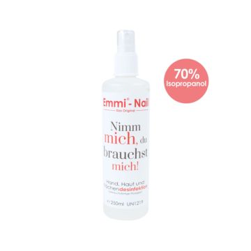 Handdesinfektion, Hautdesinfektion und Flächen Desinfektion 250ml - Emmi-Nail