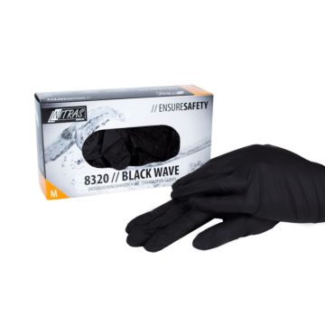 Nitril-Handschuhe schwarz Gr. M