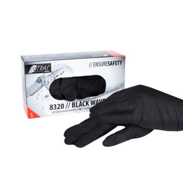 Nitril-Handschuhe schwarz Gr. S