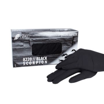 Latexhandschuhe Black Scorpion Schwarz Gr. L