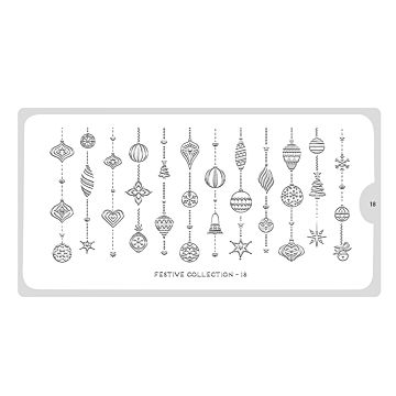 MoYou-London Stamping Schablone Festive 18