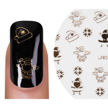 Nailsticker Christmas 3D Gold 5