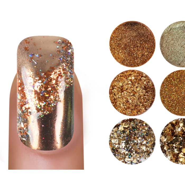 Emmi Nailart Powder-Set Gold